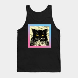 Black and White Kitty Tank Top